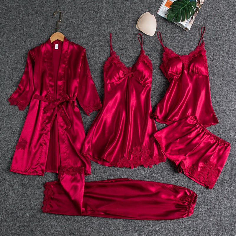 Alexandra™ | 5-Piece Elegant Lace Nightwear Set