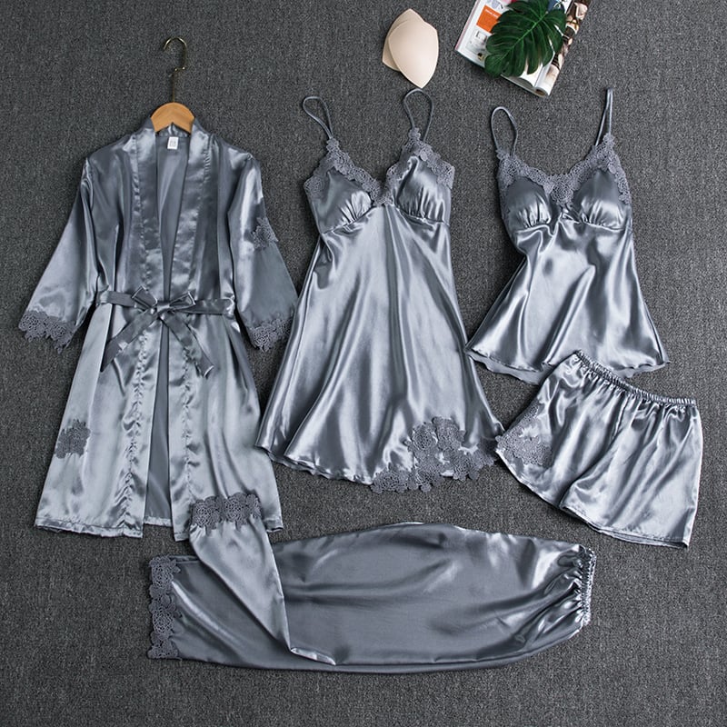 Alexandra™ | 5-Piece Elegant Lace Nightwear Set