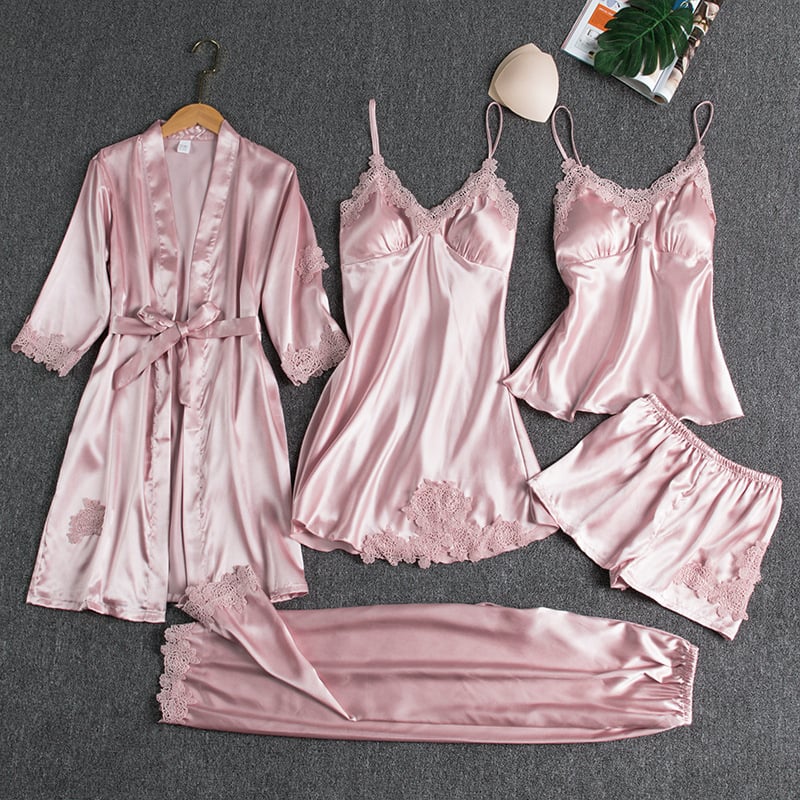 Alexandra™ | 5-Piece Elegant Lace Nightwear Set