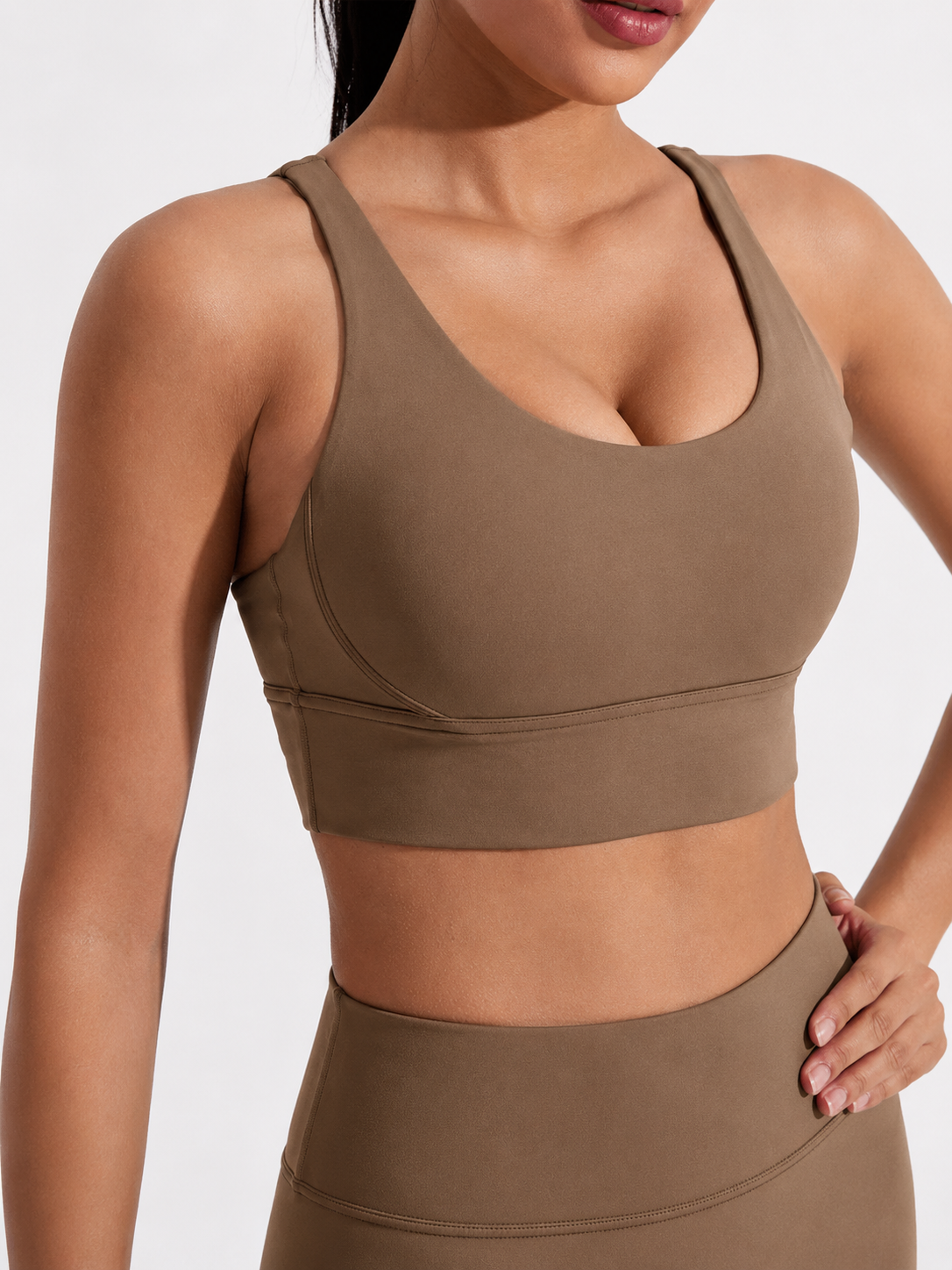 Cross Back Padded Sports Bra