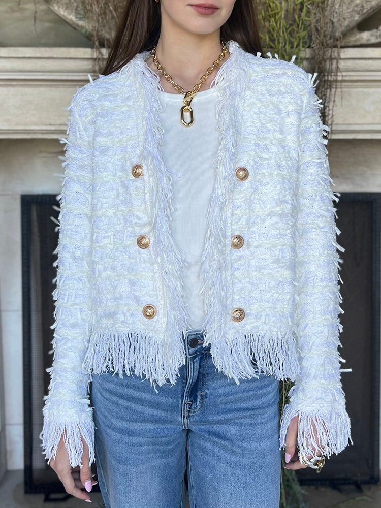 GABRIELLA | Elegant Jacket with Fringes, New Trend for a Refined Style and Daily Comfort