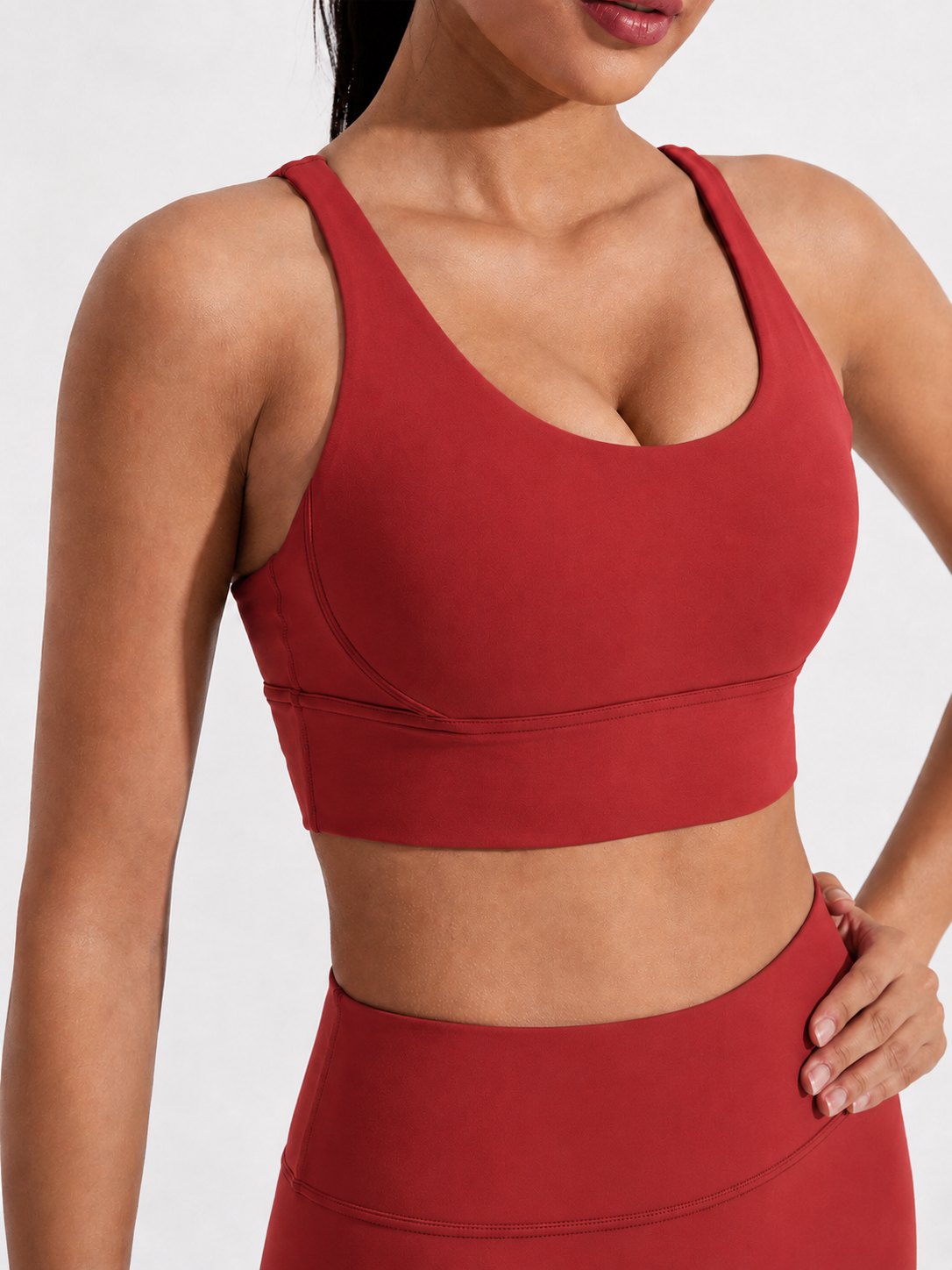 Cross Back Padded Sports Bra