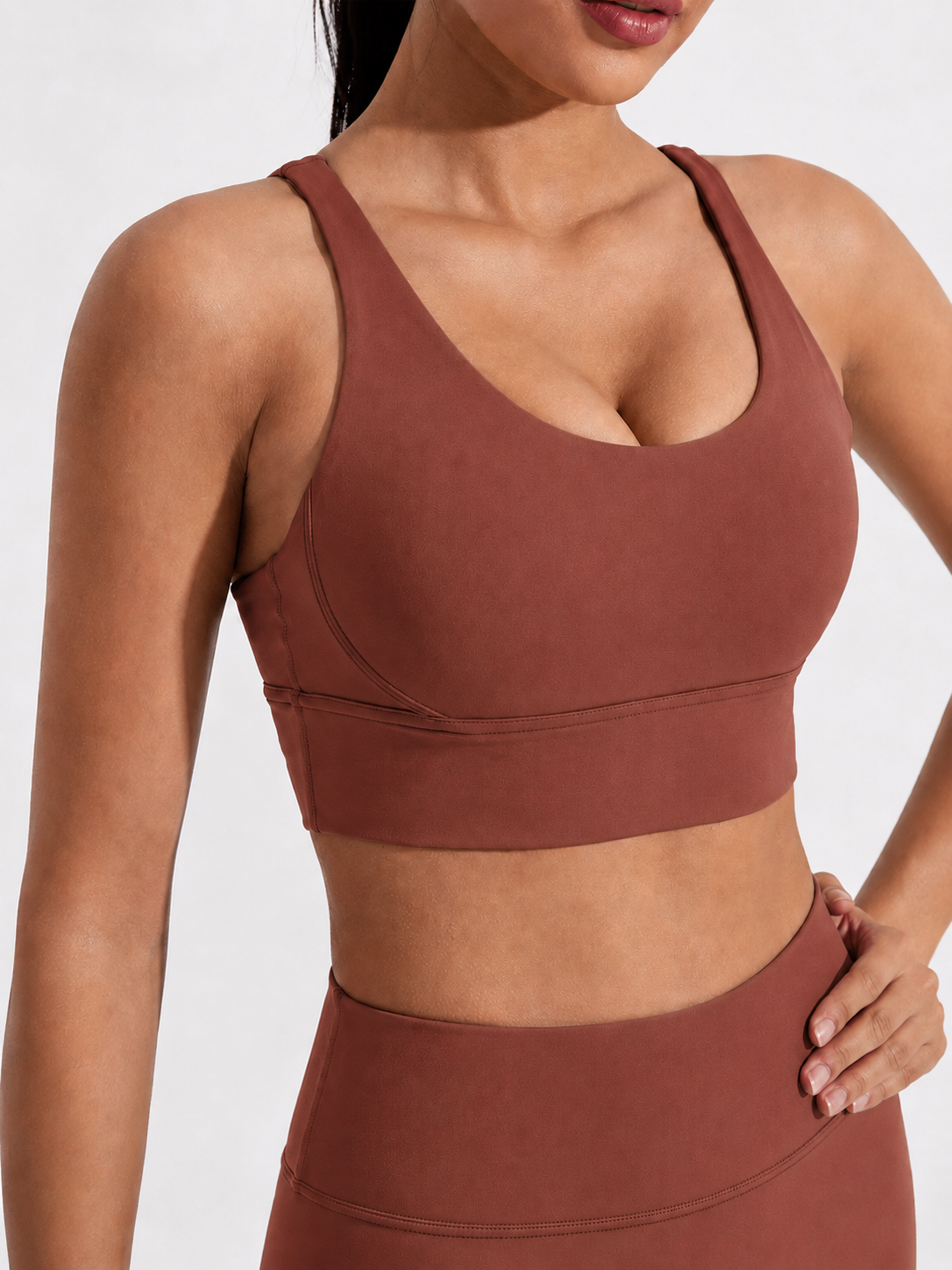Cross Back Padded Sports Bra