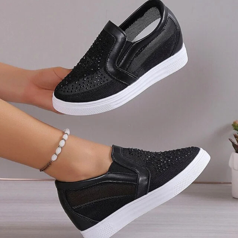Nadja™ | Modieuze Kristallen Sneakers voor Dames