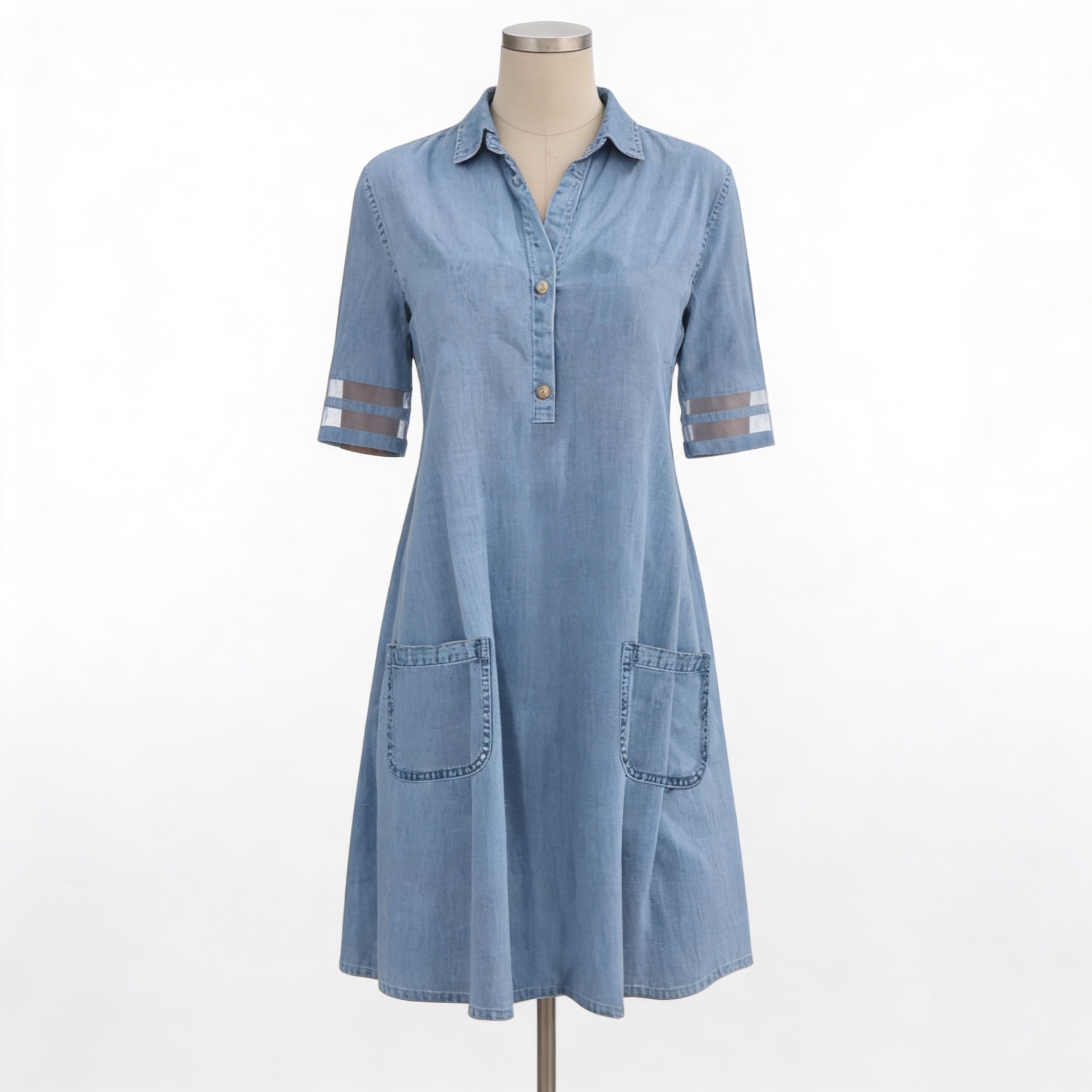 Charlotte™ | Relaxed Linen-Feel Shirt Dress