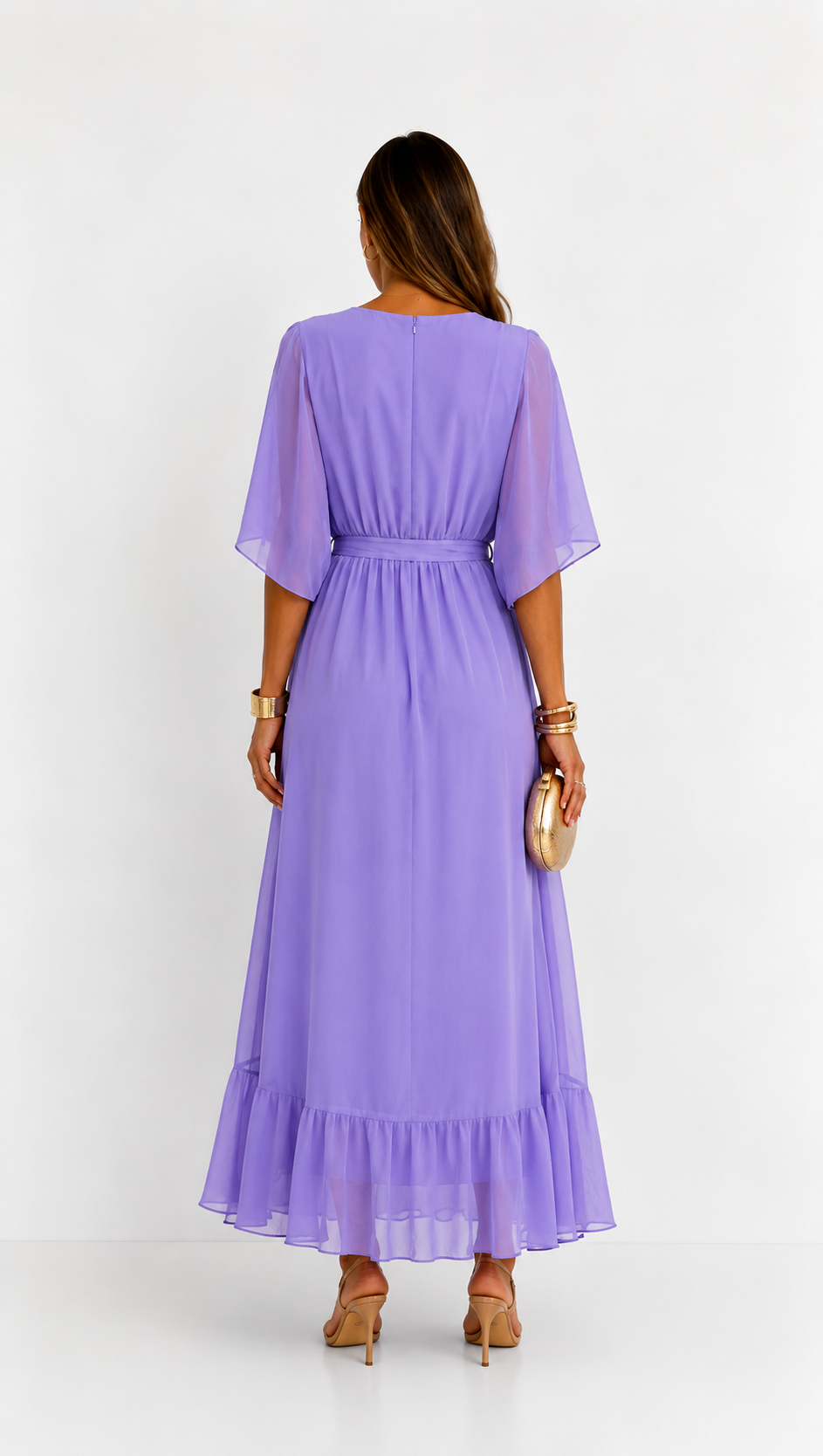 Isabelle™ | Elegant Chiffon Wrap Maxi Dress