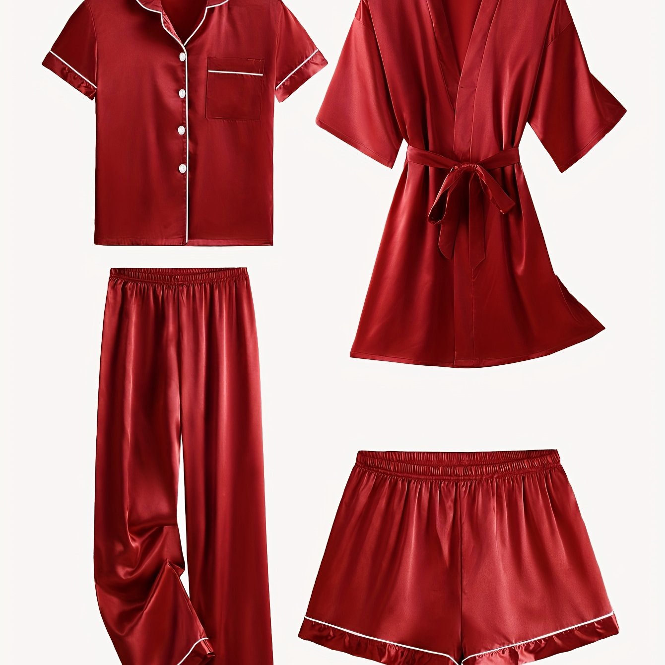 Victoria™ | 4-Piece Elegant Lounge & Robe Set