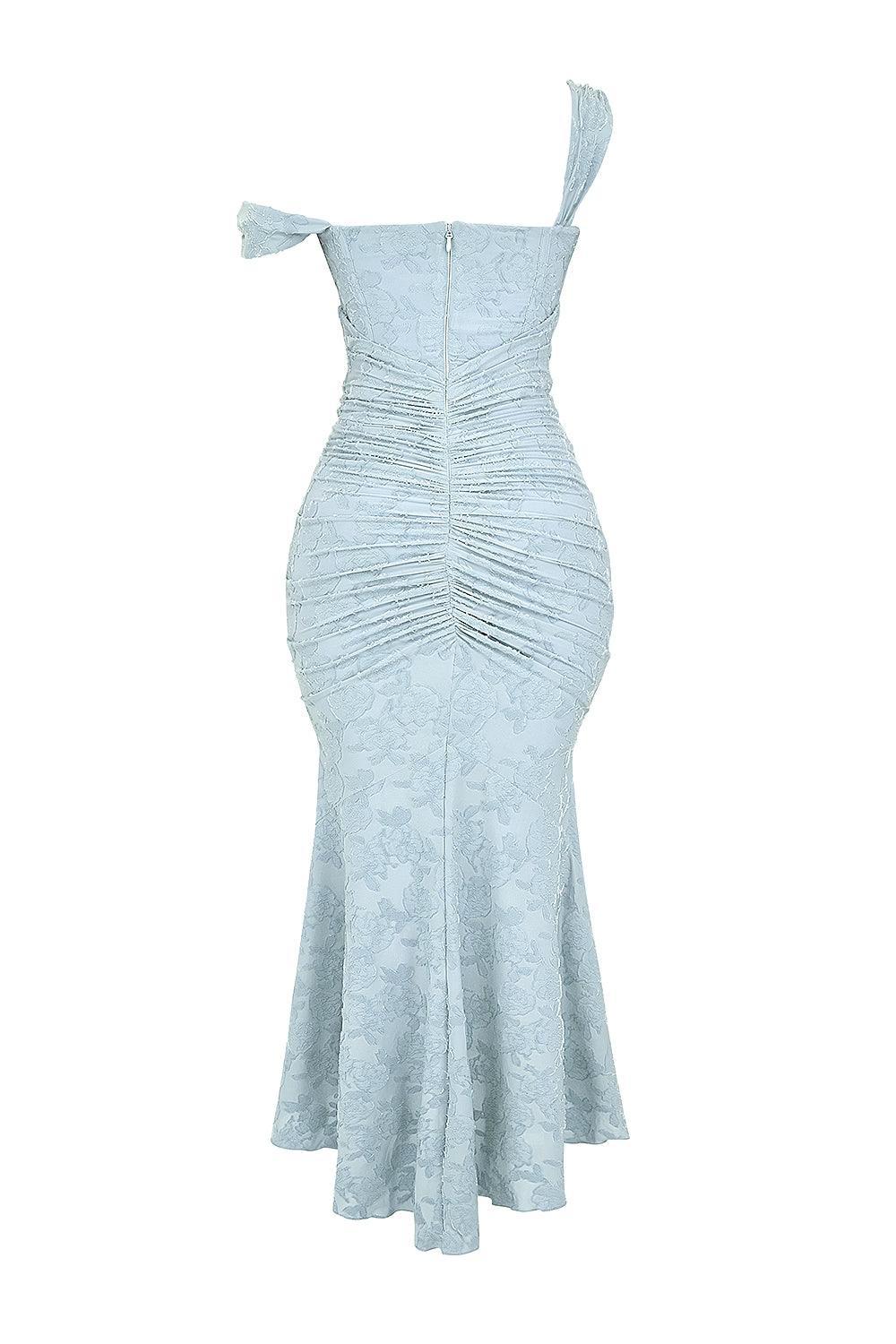 Blue bell floral maxi dress