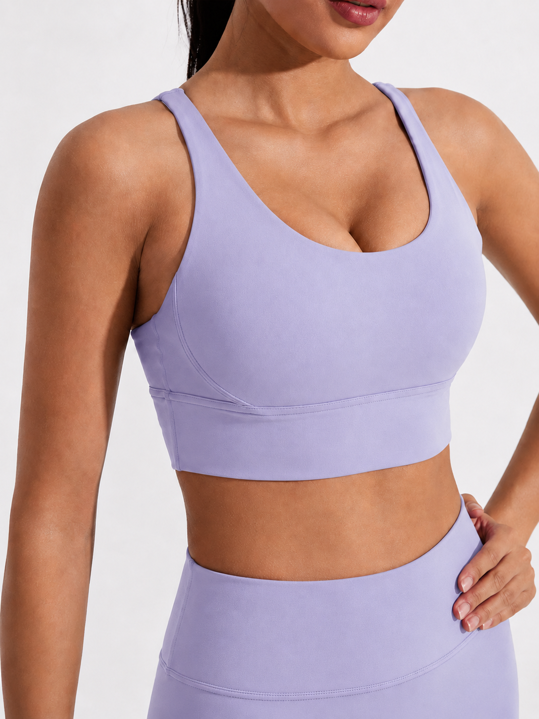 Cross Back Padded Sports Bra