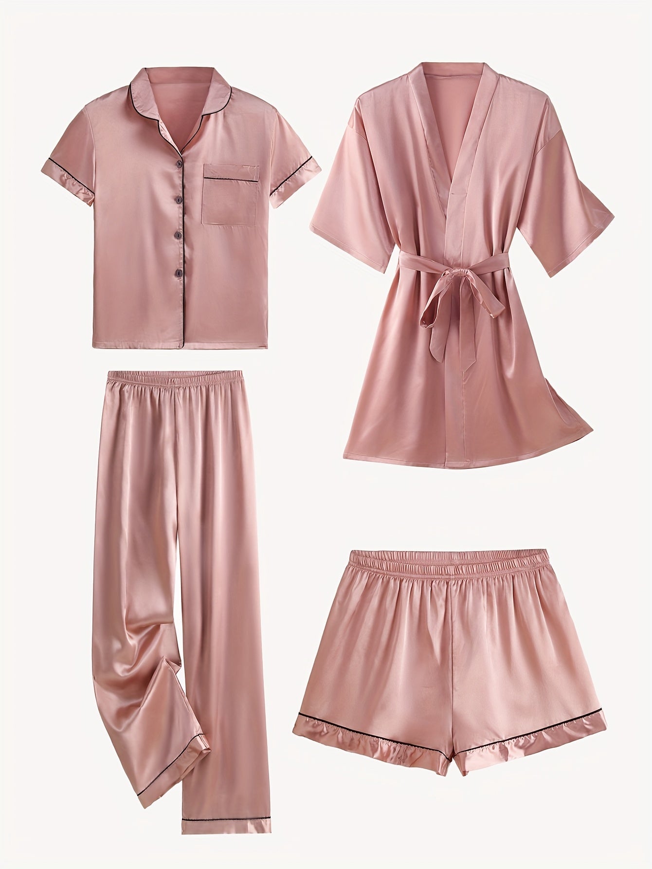 Victoria™ | 4-Piece Elegant Lounge & Robe Set