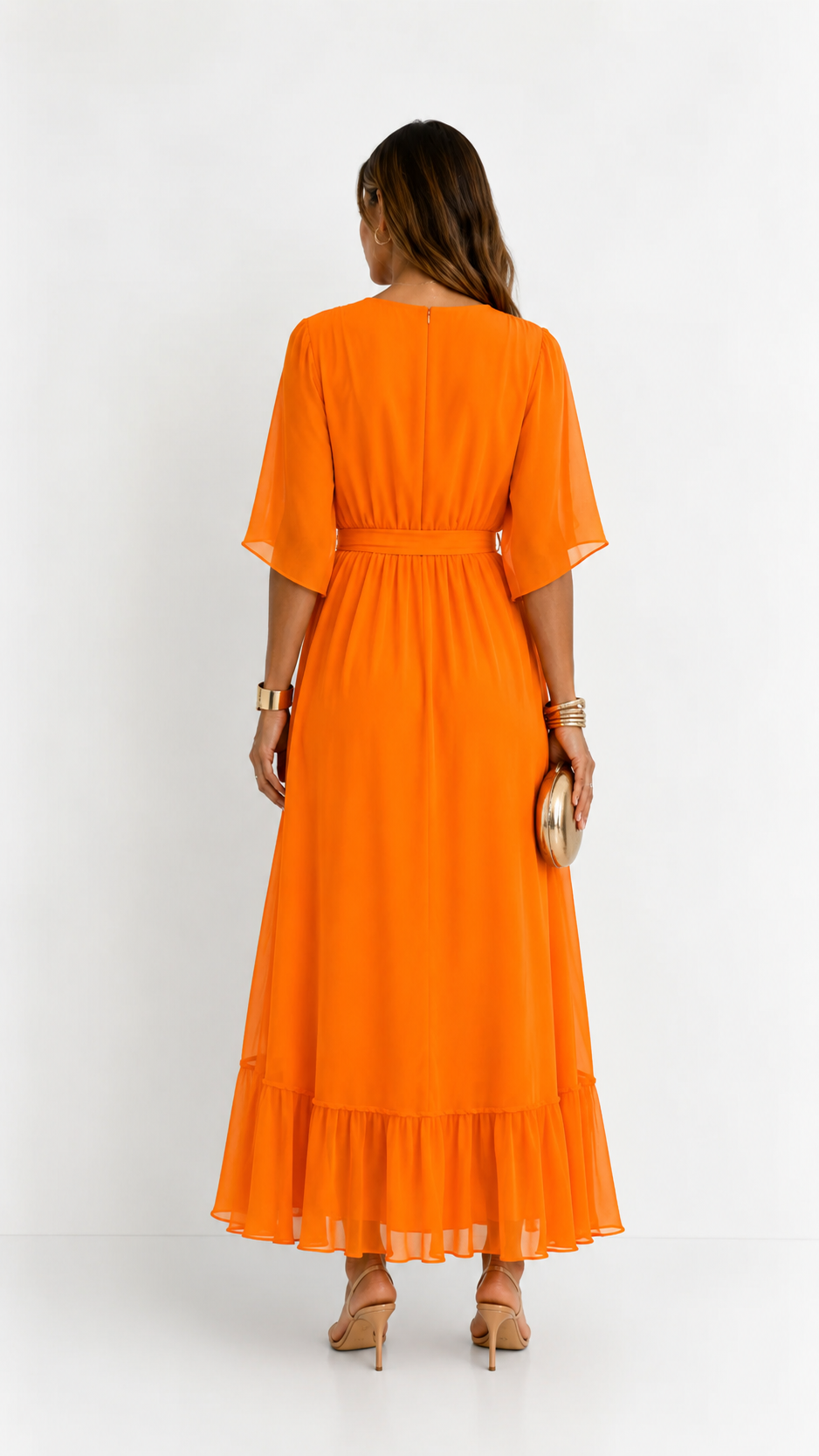 Isabelle™ | Elegant Chiffon Wrap Maxi Dress