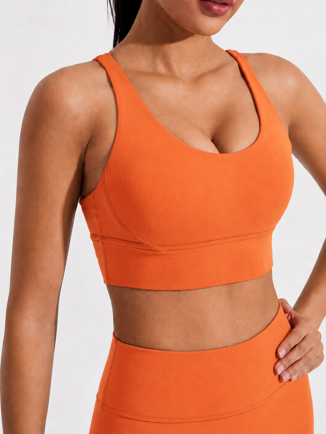 Cross Back Padded Sports Bra