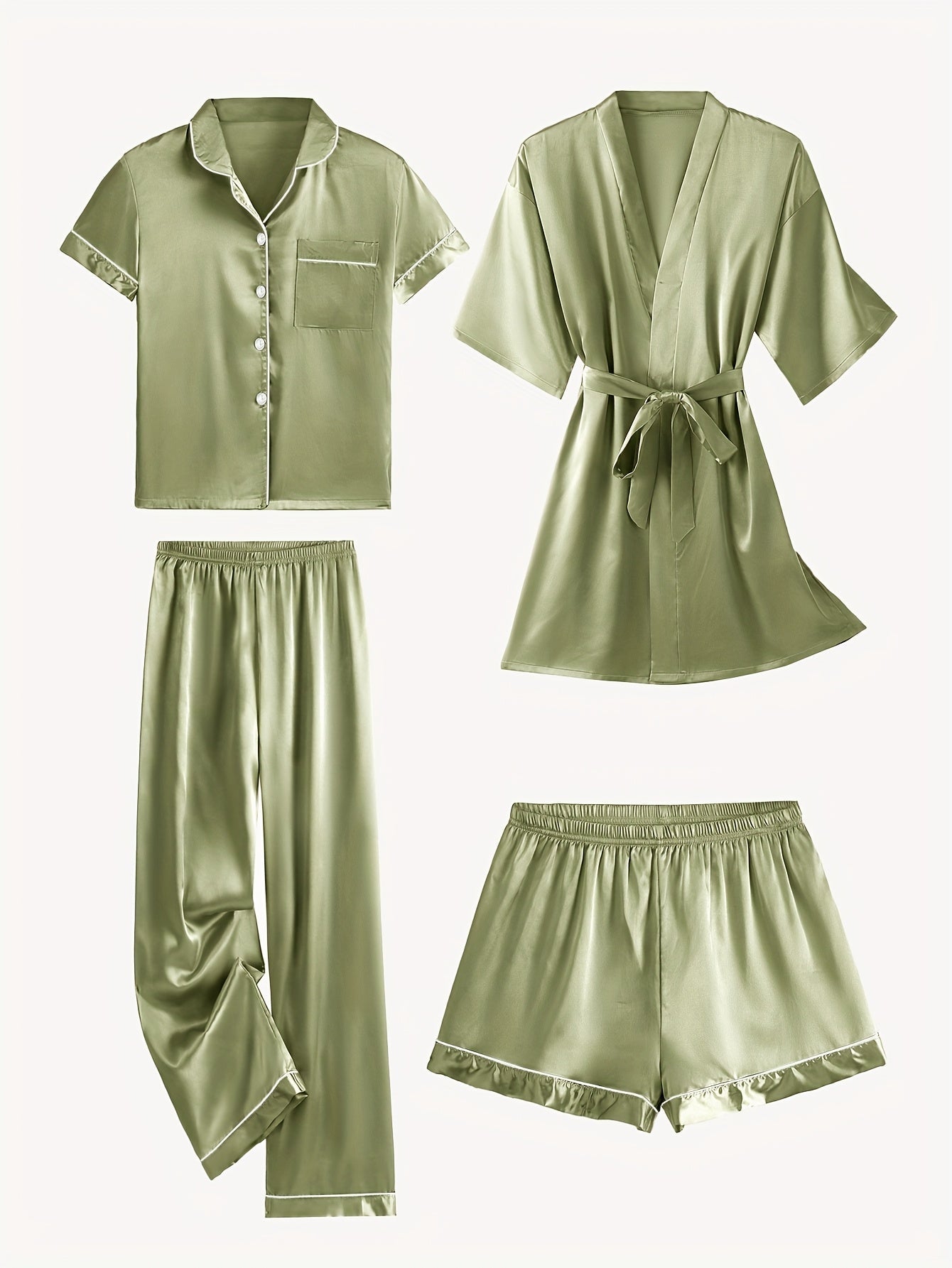 Victoria™ | 4-Piece Elegant Lounge & Robe Set