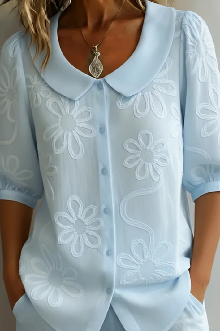 Fiora™ │ Elegant Floral Blouse