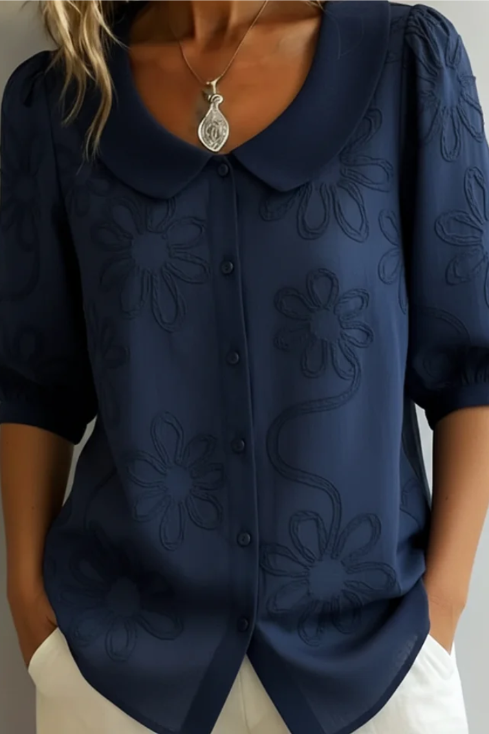 Fiora™ │ Elegant Floral Blouse