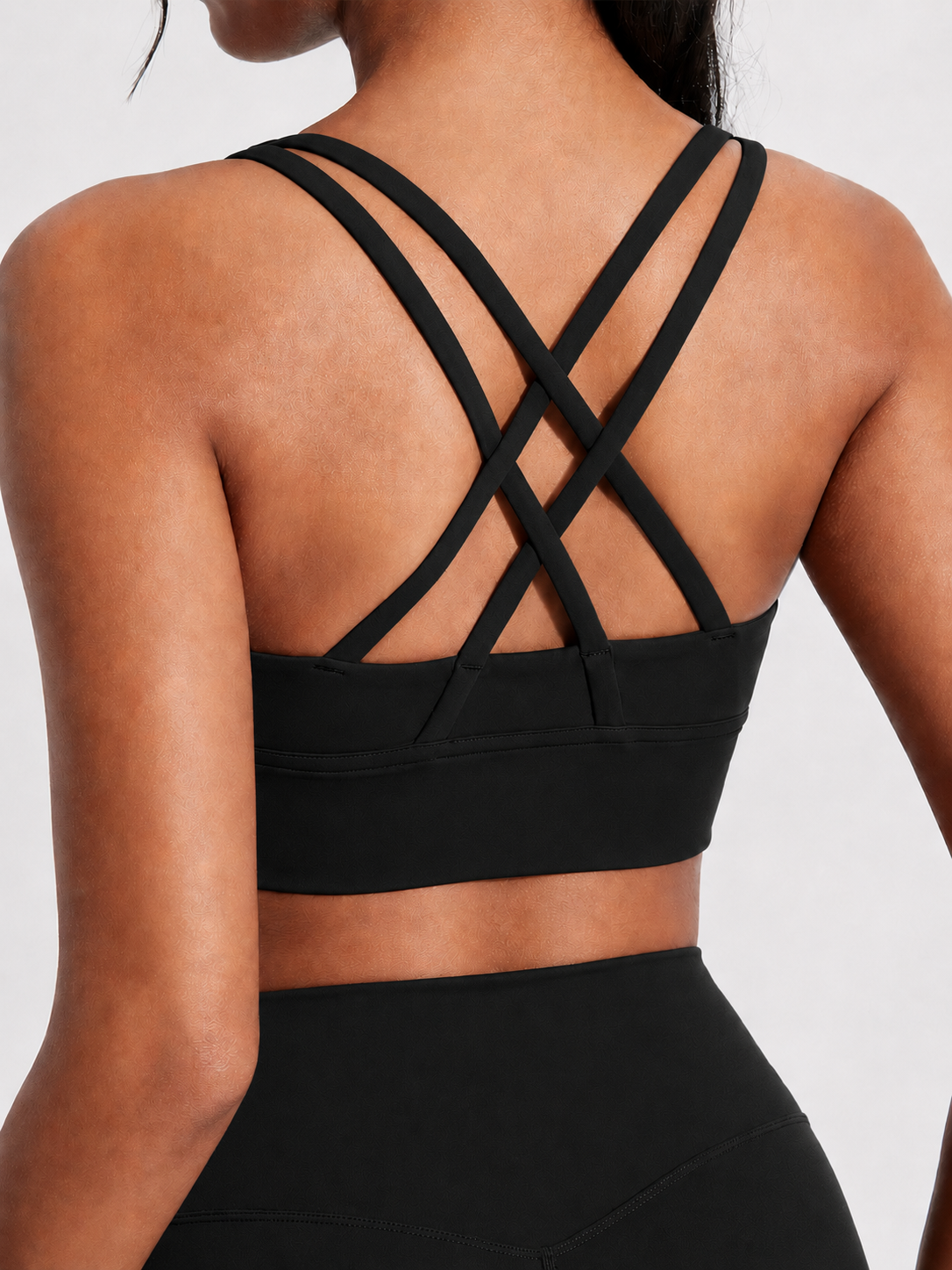 Cross Back Padded Sports Bra