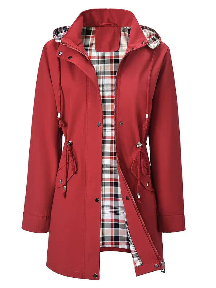 NOOR™ | Women's rain jacket with total protection and modern elegance for everyday use
