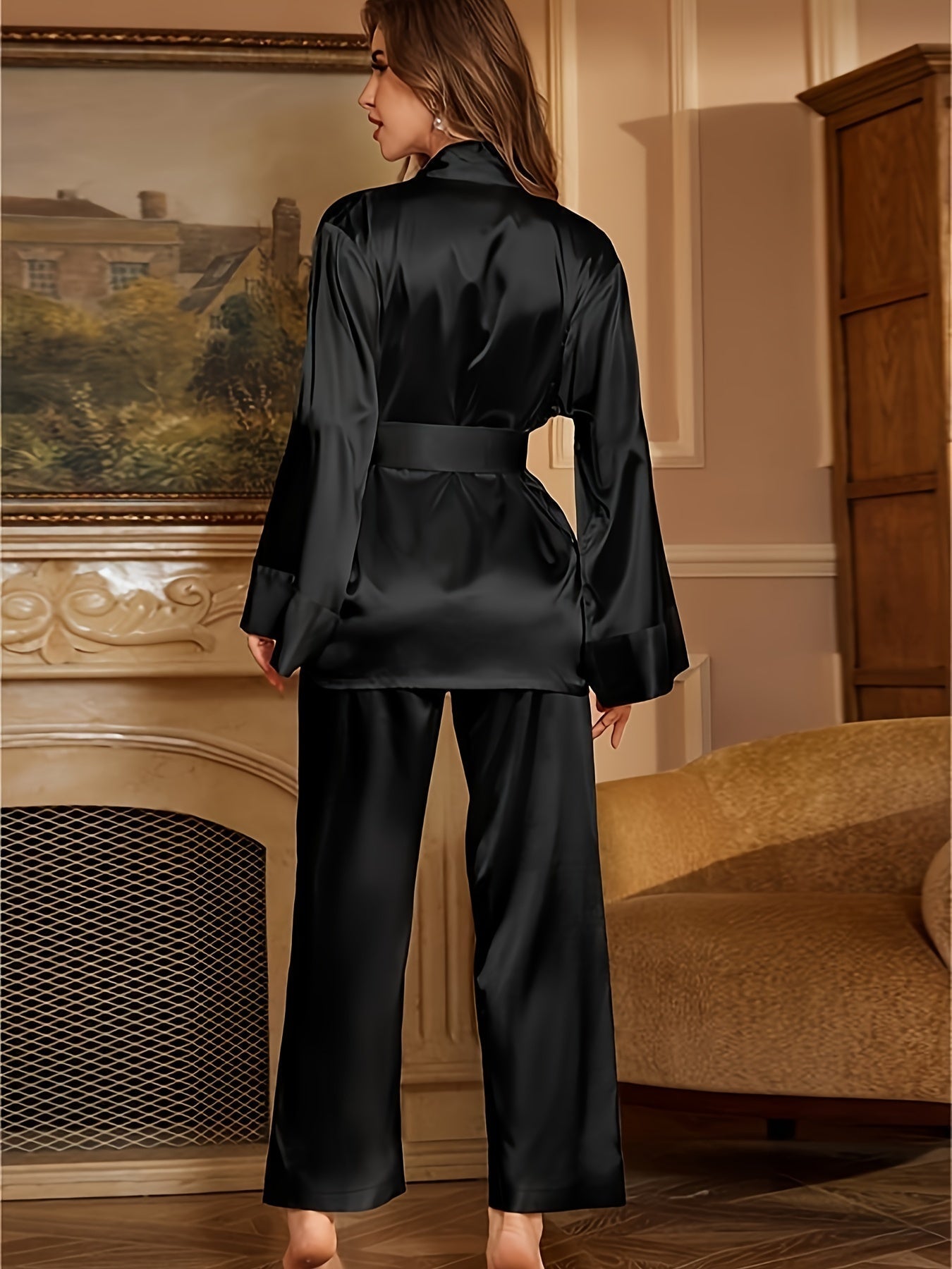 Genevieve™ | Elegant Robe & Pajama Set