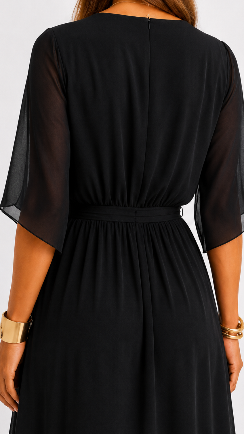 Isabelle™ | Elegant Chiffon Wrap Maxi Dress