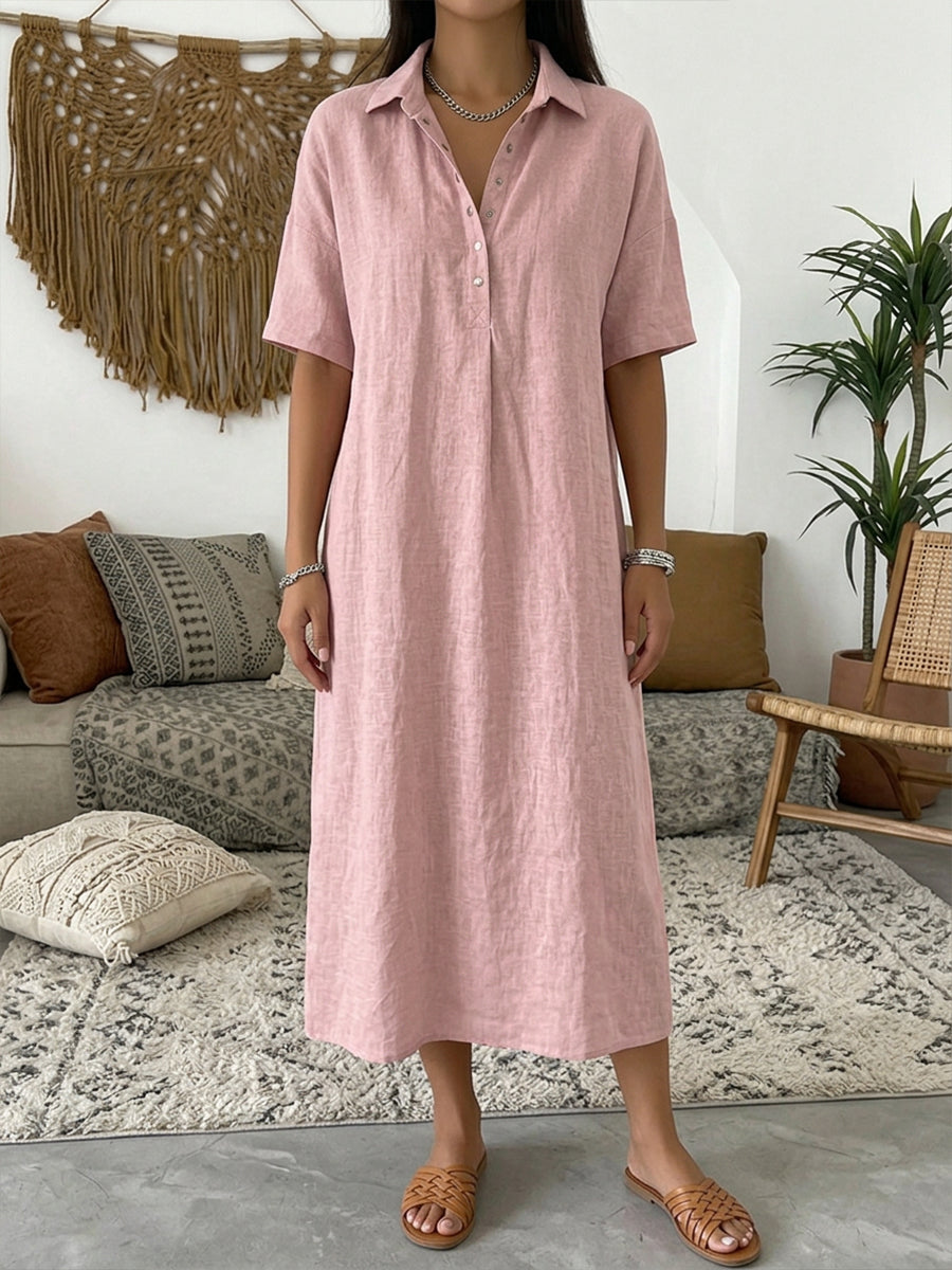 Linda | Relaxed Buttoned Shirtdress